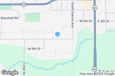 Map image of the property - 425 W 8th St