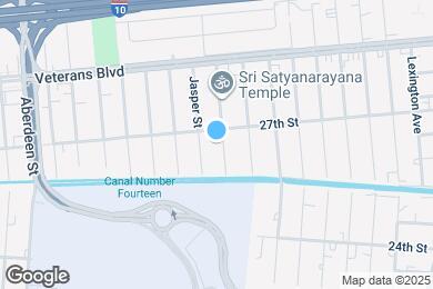 Map image of the property - 2627 Tupelo St