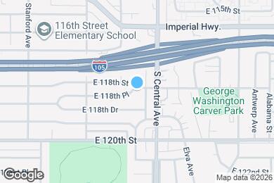 Map image of the property - 1130 E 118th St