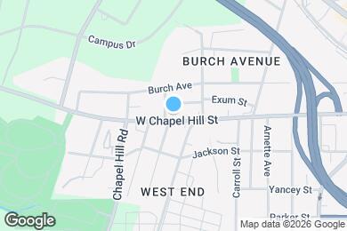 Map image of the property - 1216 W Chapel Hill Rd