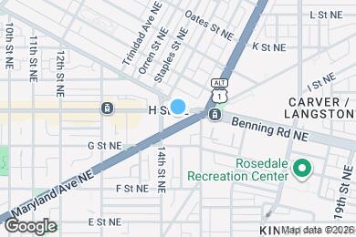 Map image of the property - 1418 Maryland Ave NE