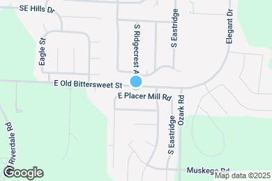 Map image of the property - 709 E Placer Mill Rd