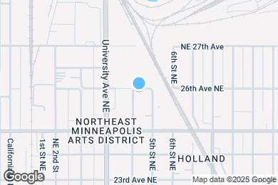 Map image of the property - 2549 4th St NE