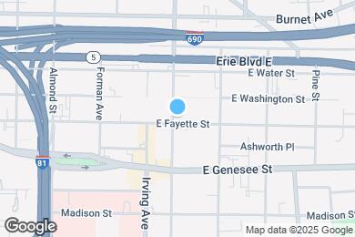 Map image of the property - 1003 E Fayette St