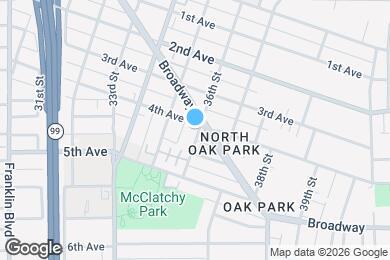Map image of the property - 3560 4th Ave