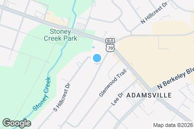 Map image of the property - 206 S Hillcrest Dr