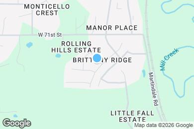 Map image of the property - 20805 W 71st Terrace