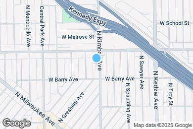 Map image of the property - 3130 N Kimball Ave