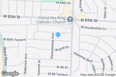 Map image of the property - 504 W 86th Terrace