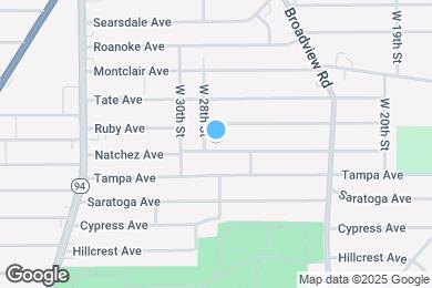 Map image of the property - 2704 Natchez Ave