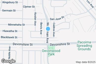 Map image of the property - 10402 Woodman Ave
