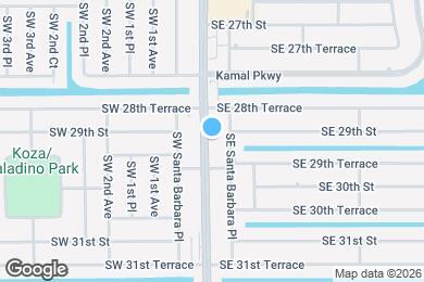 Map image of the property - Coming Soon  Newer  3/2 Duplex -1 car garage