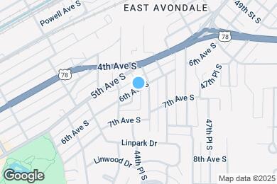 Map image of the property - 4445 6th Ave S
