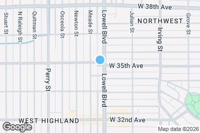 Map image of the property - 3435 Lowell Blvd