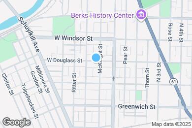 Map image of the property - 132 W Douglass St