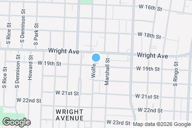 Map image of the property - 1724 W 19th St