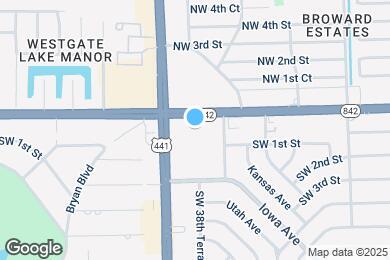 Map image of the property - 3940 W Broward Blvd