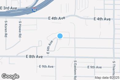 Map image of the property - 6104 E 6th Ave