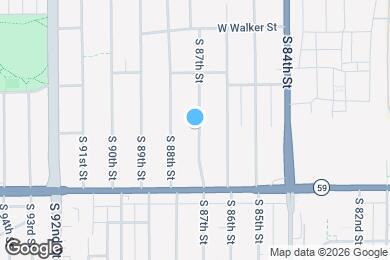 Map image of the property - 1233 S 87th St