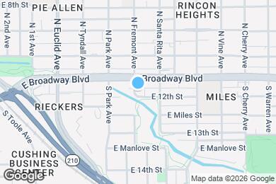Map image of the property - 1105 E 12th St