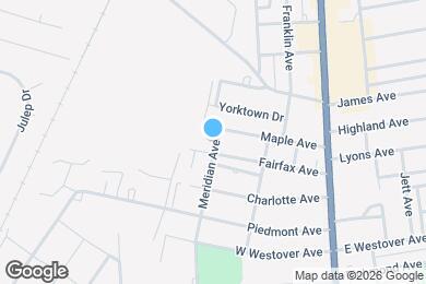 Map image of the property - 1400 Meridian Ave