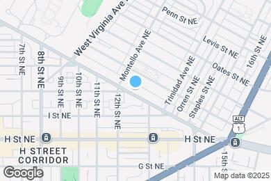 Map image of the property - 1232 Florida Ave NE