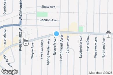 Map image of the property - 1411 Roycroft Ave