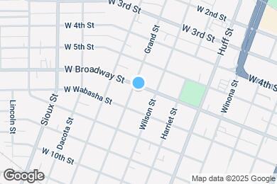 Map image of the property - 421 W Broadway St