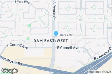 Map image of the property - 12250 E Bates Cir