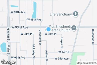 Map image of the property - 1810 W 93rd Pl