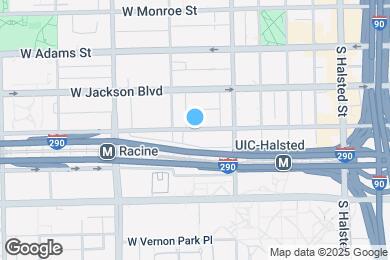 Map image of the property - 1043 W Van Buren St