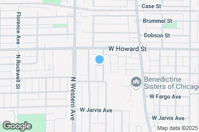 Map image of the property - 7530 N Oakley Ave