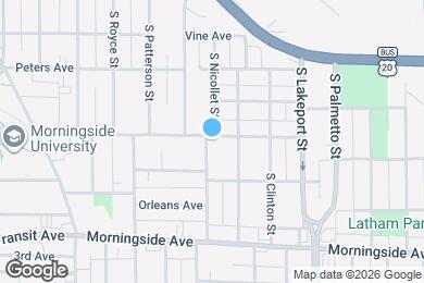 Map image of the property - 1700 S Nicollet St