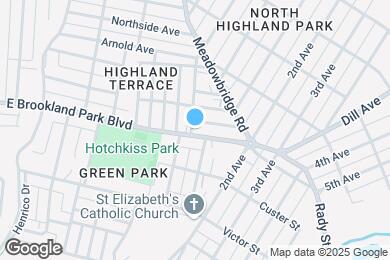 Map image of the property - 1202 E Brookland Park Blvd