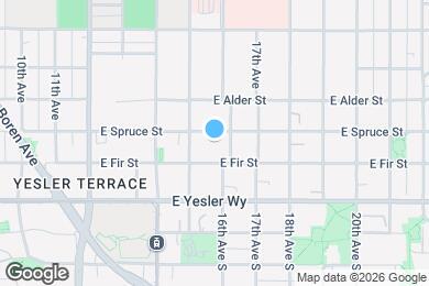 Map image of the property - 1521 E Spruce St