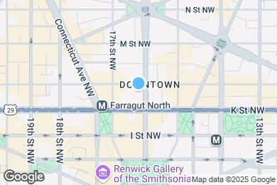 Map image of the property - 1020 16th St NW