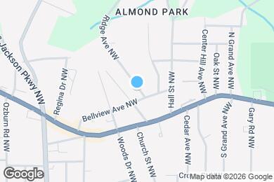 Map image of the property - 838 Ridge Ave NW