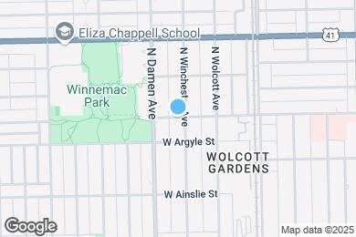 Map image of the property - 1949 W Winnemac Ave