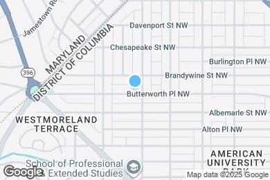 Map image of the property - 4803 Butterworth Pl NW