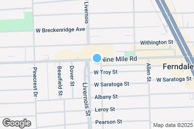 Map image of the property - 615 W 9 Mile Rd
