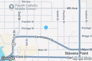 Map image of the property - 1225 Portage St
