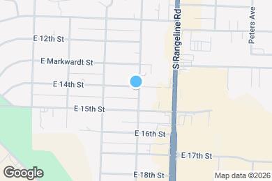 Map image of the property - 2838 E 14th St
