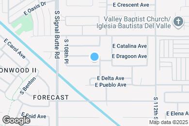 Map image of the property - 10940 E Diamond Ave