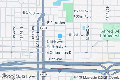 Map image of the property - 2416 E 18th Ave