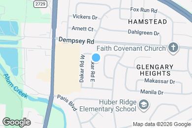 Map image of the property - 6020 Dakar Rd E