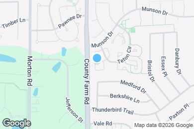 Map image of the property - 824 Minnesota Cir