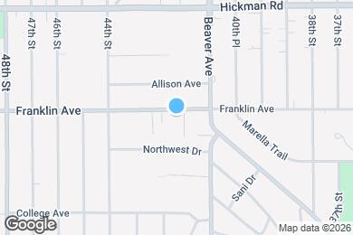 Map image of the property - 4204 Franklin Ave