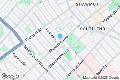 Map image of the property - 445 Shawmut Ave