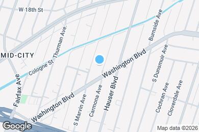 Map image of the property - 1933 Carmona Ave