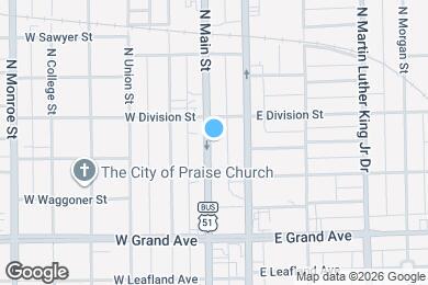 Map image of the property - 1558 N Main St